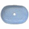 Multicolour Oval Countertop Basin - 59x40 cm Ceramic Design