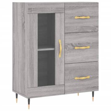 Highboard Grey Sonoma - Stylish Storage Solution | HipoMarket