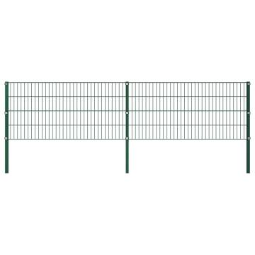 Iron Fence Panel with Posts 3.4x0.8m - Durable Garden Fencing