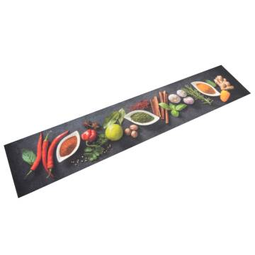 Kitchen Rug Washable Spices 60x300 cm Velvet - Hipomarket