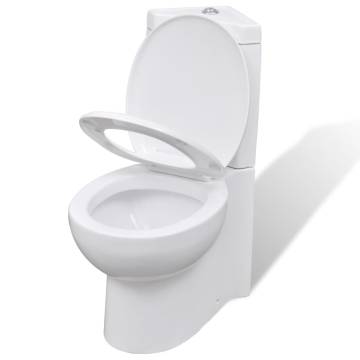 Stylish Corner Toilet - WC Ceramic Bathroom Toilet - Hipomarket