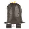 Bin Bags with Drawstrings - 250 Pcs Black 35L | HipoMarket