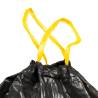 Bin Bags with Drawstrings - 250 Pcs Black 35L | HipoMarket