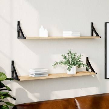 Wall Shelves 2 pcs Sonoma Oak - Stylish & Practical Storage