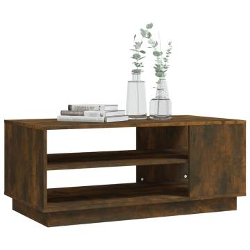 Modern Smoked Oak Coffee Table - Durable & Stylish | HipoMarket