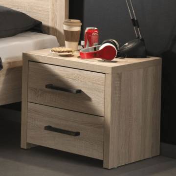 Vipack Nightstand Aline 2-Drawer Light Oak - Stylish & Practical