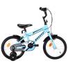 Kids Bike 14 inch Black and Blue Colour blue Wheel Size 14" Number of 2 