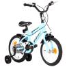 Kids Bike 14 Inch Black and Blue - Sturdy & Stylish