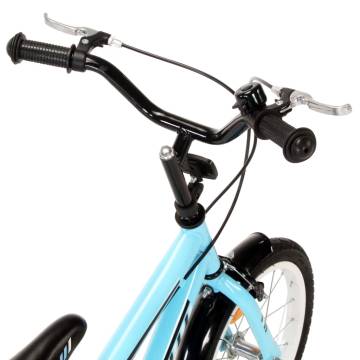 Kids Bike 14 Inch Black and Blue - Sturdy & Stylish