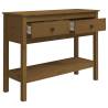 Honey Brown Console Table - Solid Pine Wood | Hipo Market