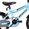 Kids Bike 14 Inch Black and Blue - Sturdy & Stylish