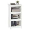 Book Cabinet White 50x35x97 cm in Solid Pine - Stylish Storage