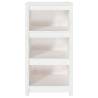 Book Cabinet White 50x35x97 cm in Solid Pine - Stylish Storage