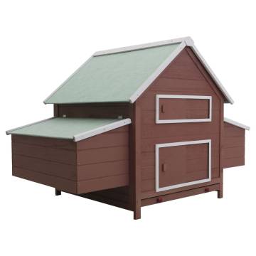 Wooden Chicken Coop Brown 157x97x110 cm - Durable Hen House