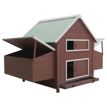 Wooden Chicken Coop Brown 157x97x110 cm - Durable Hen House