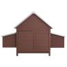 Wooden Chicken Coop Brown 157x97x110 cm - Durable Hen House