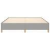 Light Grey Fabric Bed Frame 180x200 cm - Super King Size