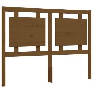 Honey Brown Small Double Bed Frame with Headboard | Hipo Market