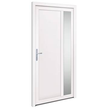 Stylish White PVC Front Door 108x208 cm for Enhanced Security