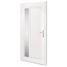 Stylish White PVC Front Door 108x208 cm for Enhanced Security