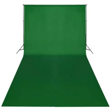 Backdrop Cotton Green 600x300 cm - Chroma Key Photography