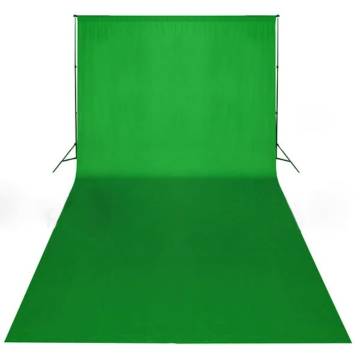 Backdrop Cotton Green 600x300 cm - Chroma Key Photography