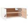 Wall Cabinet White 60x30x30 cm - Solid Pine Wood Storage