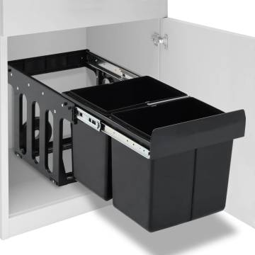 Soft-Close Kitchen Cupboard Pull-out Dustbin - 36 L