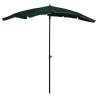 Garden Parasol with Pole 200x130 cm Green Colour green Quantity in Package 1 