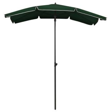 Garden Parasol with Pole 200x130 cm - Green Shade Solution