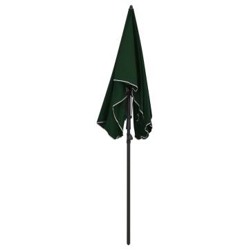 Garden Parasol with Pole 200x130 cm - Green Shade Solution