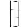 Interior Door ESG Glass & Aluminium 76x201.5cm - Black