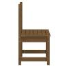 Garden Chairs 2 pcs Honey Brown - Solid Wood Pine | HipoMarket