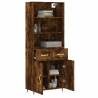 Highboard Smoked Oak - Elegant Storage Solution | HipoMarket