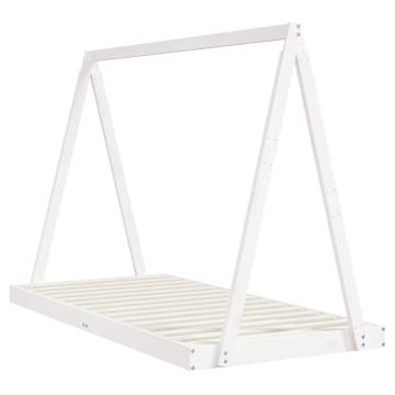 Kids Bed Frame White 90x190 cm - Solid Pine Wood