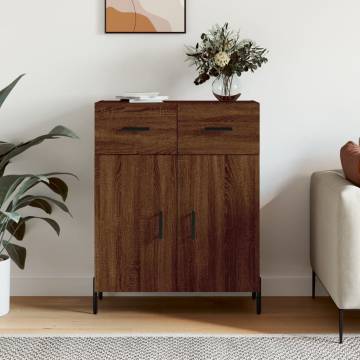 Brown Oak Sideboard - Modern & Durable Storage Solution