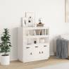 Highboard White 100x40x108.5 cm Solid Wood Pine Colour white Quantity in Package 1 