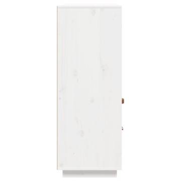 Highboard White 100x40x108.5 cm - Solid Pine Wood Storage Solution