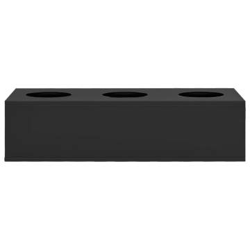 Office Flower Box Anthracite 90x40x23 cm - Durable Steel Planter