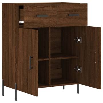 Brown Oak Sideboard - Modern & Durable Storage Solution