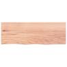 Light Brown Bathroom Countertop - Solid Oak Wood - 80x30 cm