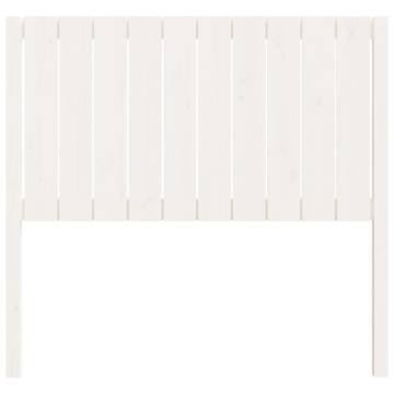 Stylish White Bed Headboard - Solid Pine Wood | Hipomarket