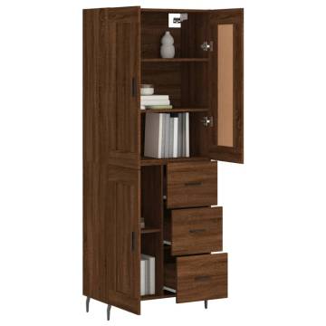 Highboard Brown Oak - Stylish Storage Solution | HiPoMarket