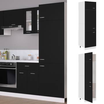 Refrigerator Cabinet Black 60x57x207 cm | Hipomarket