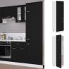 Refrigerator Cabinet Black 60x57x207 cm Engineered Wood Colour black Quantity in Package 1 Model 1x refrigerator cabinet 60 cm Number of 