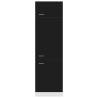 Refrigerator Cabinet Black 60x57x207 cm | Hipomarket