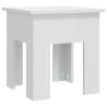 High Gloss White Coffee Table - 40x40x42 cm | Hipomarket