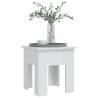 High Gloss White Coffee Table - 40x40x42 cm | Hipomarket