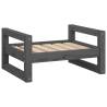 Comfortable Dog Bed in Grey - Solid Pine Wood - 55.5x45.5x28 cm