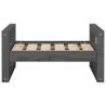 Comfortable Dog Bed in Grey - Solid Pine Wood - 55.5x45.5x28 cm